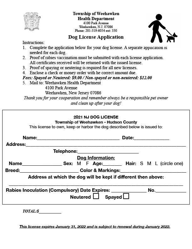 Dog License 2021